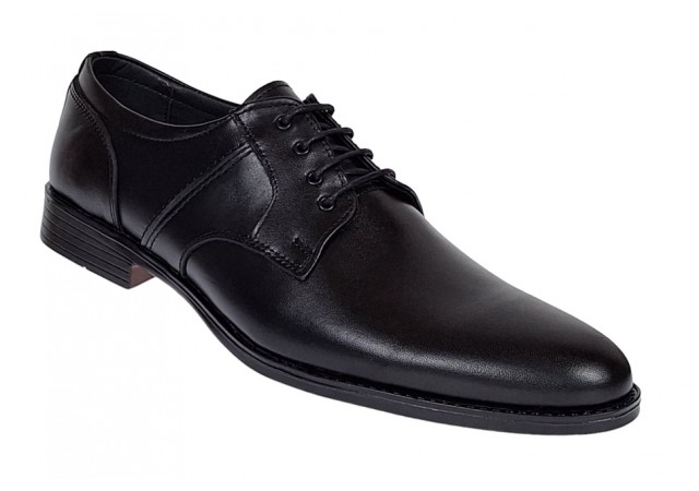 Pantofi barbati eleganti din piele naturala Negru - GKR80N